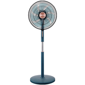 مروحة ستاند إلكترو جنرال - محرك نحاسي بالكامل - تصميم منخفض الضوضاء - 7 شفرات AS قوية - 4 سرعات - مؤقت تشغيل - قابلية لتعديل الزاوية - ارتفاع قابل للتعديل من 1.2 إلى 1.3 متر - قاعدة دائرية متينة - موديل FST-BMT16