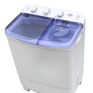 غسالة ملابس شبه آلية بحوضين بسعة 4.5 كجم، تركيب سريع وسهل، لون أبيض | اسم الموديل: RO-06TTB